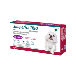 SIMPARICA TRIO DE 2.6 A 05 kilos