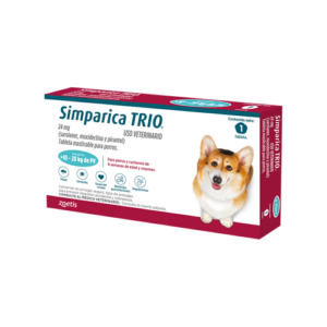 SIMPARICA TRIO DE 10 A 20 kilos